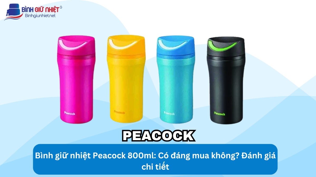 bình giữ nhiệt Peacock 800ml