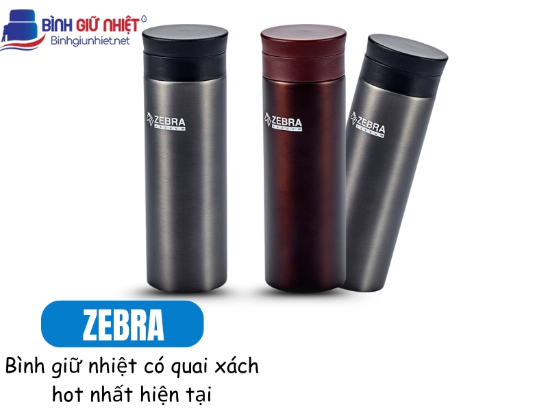 bình giữ nhiệt Zebra có quai xách