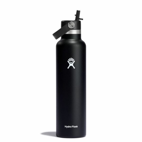 Bình giữ nhiệt Hydro Flask 21 OZ STANDARD FLEX STRAW CAP BLACK (S21FS001)