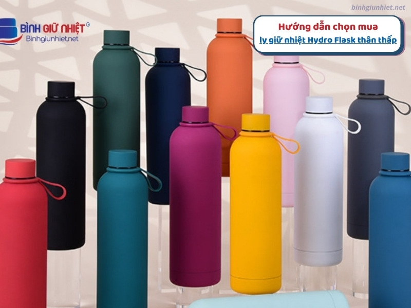 ly giữ nhiệt Hydro Flask thân thấp binhgiunhietnet
