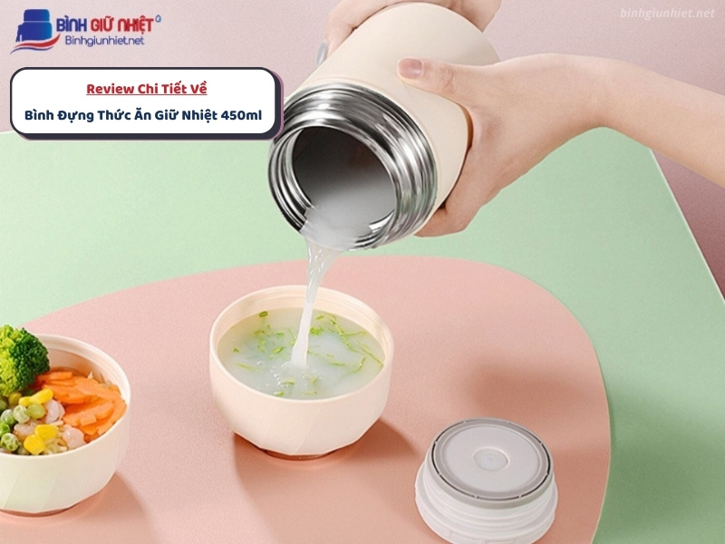 Bình Đựng Thức Ăn Giữ Nhiệt 450ml binhgiunhietnet